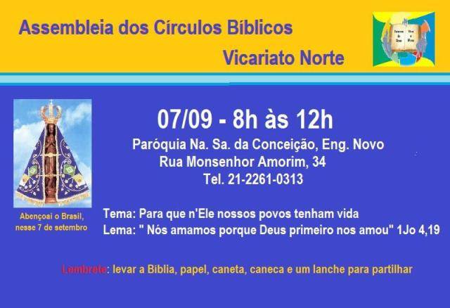 ASSEMBLEIA GERAL DOS CÍRCULOS BÍBLICOS DO VICARIATO SUL-2014